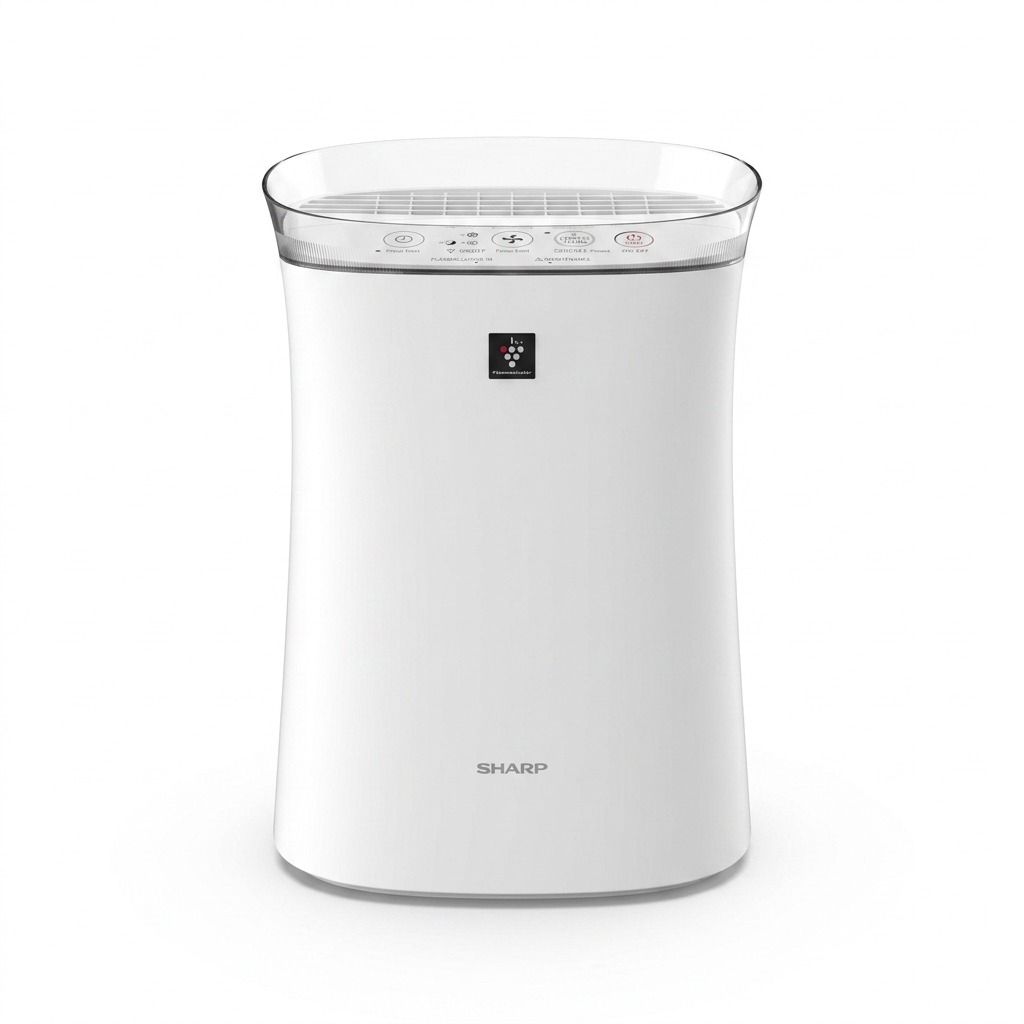 A premium high-resolution hero shot of the SHARP Canada FPK50UW Plasmacluster Ion Air Purifier.