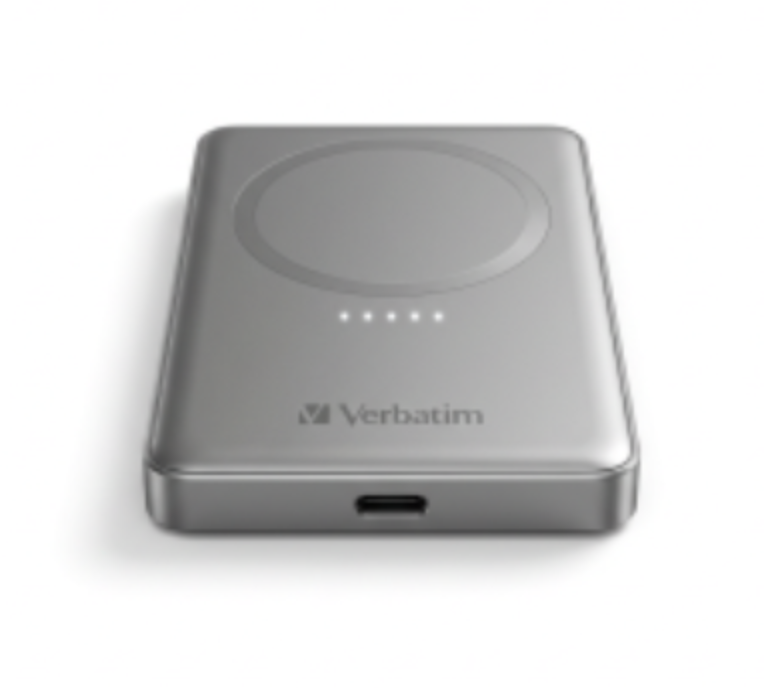 Verbatim Magnetic Power Bank 10,000 mAh – 15W Wireless & 20W USB-C
