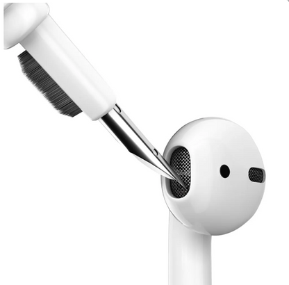 KeyBudz AirCare 1.5 cleaning kit for AirPods – cleaning kit with precision tools and hygiene accessories - White